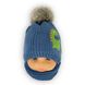 Дитячий зимовий комплект шапка і шарф для хлопчика, р. 42-44