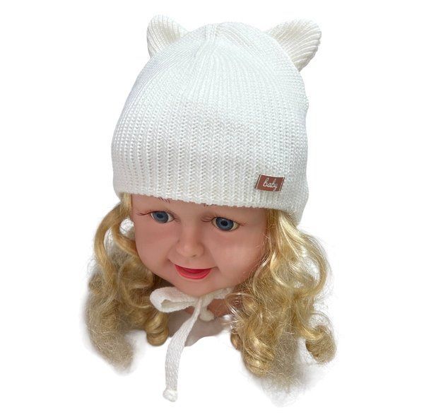 Детская зимняя шапка на флисе для девочки, р. 38-40