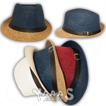 Шляпа челентанка соломенная, код 23378-1