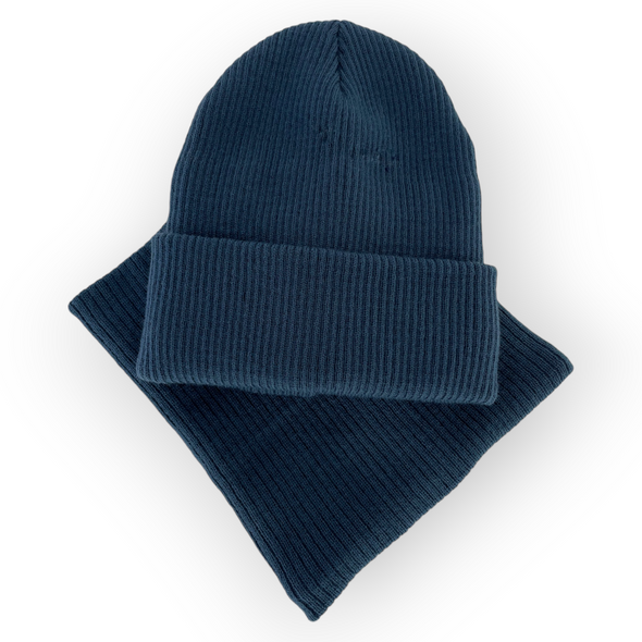 Детский зимний комплект шапка и шарф-снуд для мальчика, р. 48-50