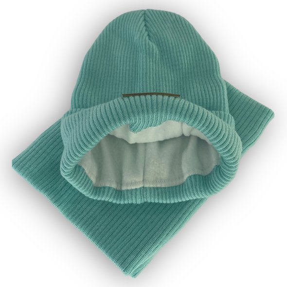 Детская зимняя шапка и шарф для девочка, р. 50-52