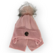 Детский зимний комплект шапка и шарф для девочки, р. 42-44