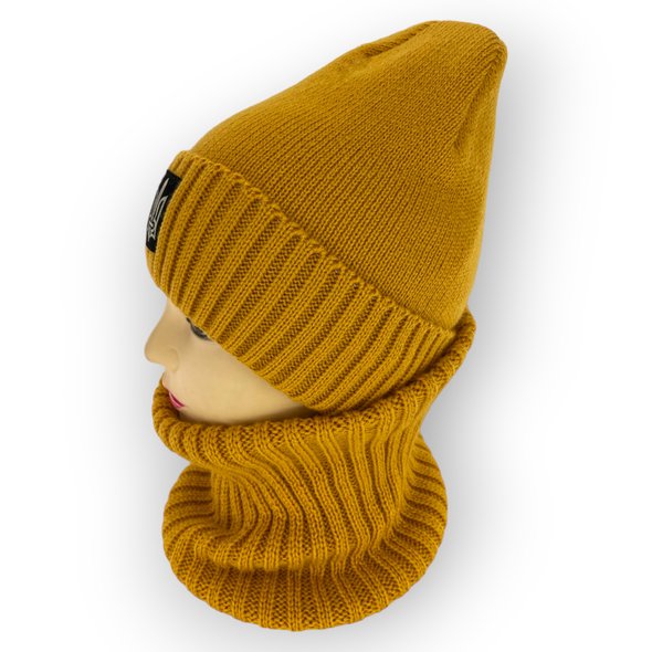 copy_Дитячий зимовий комплект шапка і шарф-снуд для дівчинки, р. 48-52