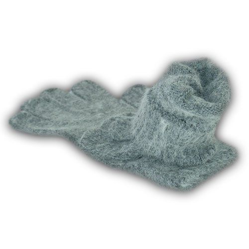 Перчатки одинарные с начесом, ангора, р.22 см