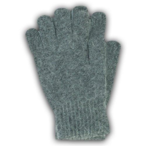 Перчатки одинарные с начесом, ангора, р.22 см