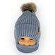Детский зимний комплект шапка и шарф для мальчика, р. 44-46