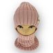 Дитячий зимовий комплект шапка і шарф-снуд одинарний для дівчинки, р. 52-54