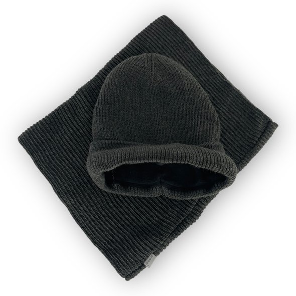 Дитячий зимовий комплект шапка і шарф для хлопчика, р. 52-54