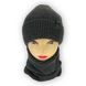 Дитячий зимовий комплект шапка і шарф для хлопчика, р. 52-54