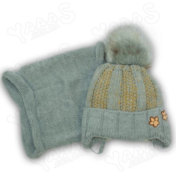Детский комплект - шапка и шарф, код S1-19