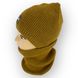 Детский зимний комплект шапка и шарф-снуд одинарный для мальчика, р. 52-54