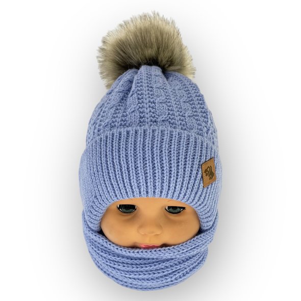 Детская зимняя шапка для мальчика, р. 42-44