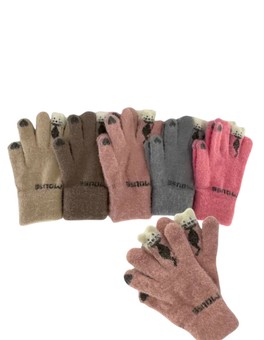 Дитячі рукавички подвійні для дівчинки, "Touch screen gloves" , р. 18 (від 12 років)