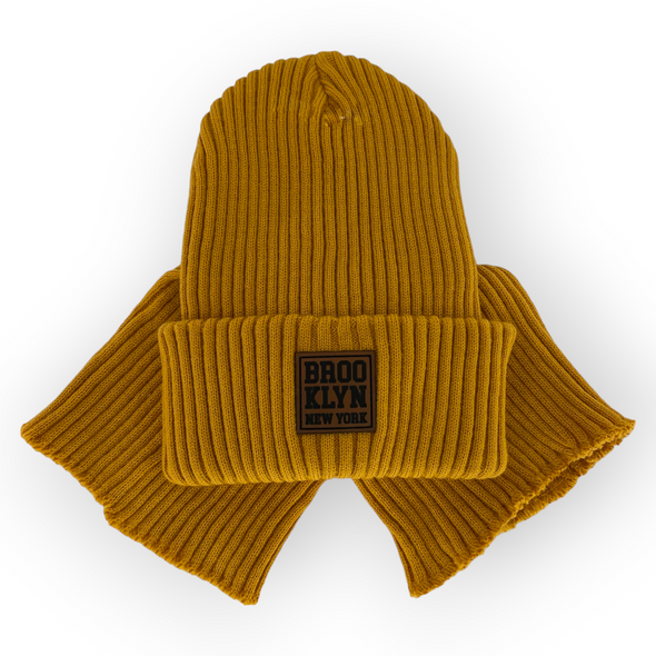 Детский зимний комплект шапка и шарф-хомут для мальчика, р. 50-54