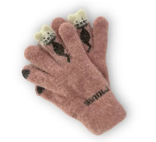 Дитячі рукавички подвійні для дівчинки, "Touch screen gloves" , р. 18 (від 12 років)