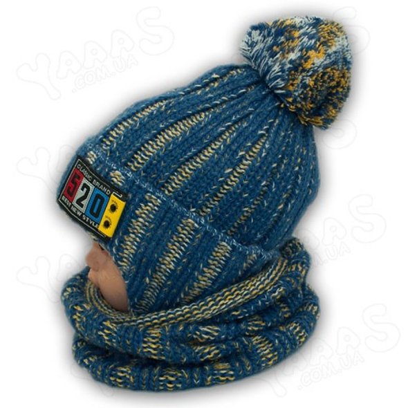 Детский комплект - шапка и шарф, S26-19