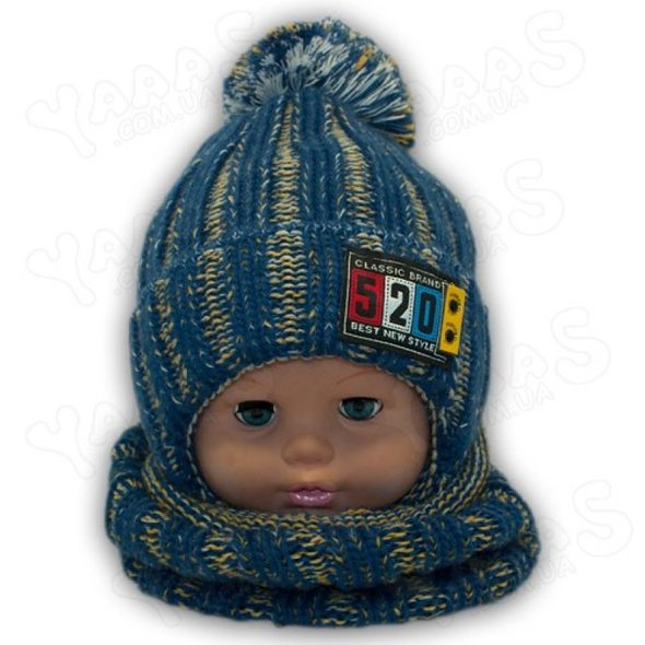 Детский комплект - шапка и шарф, S26-19